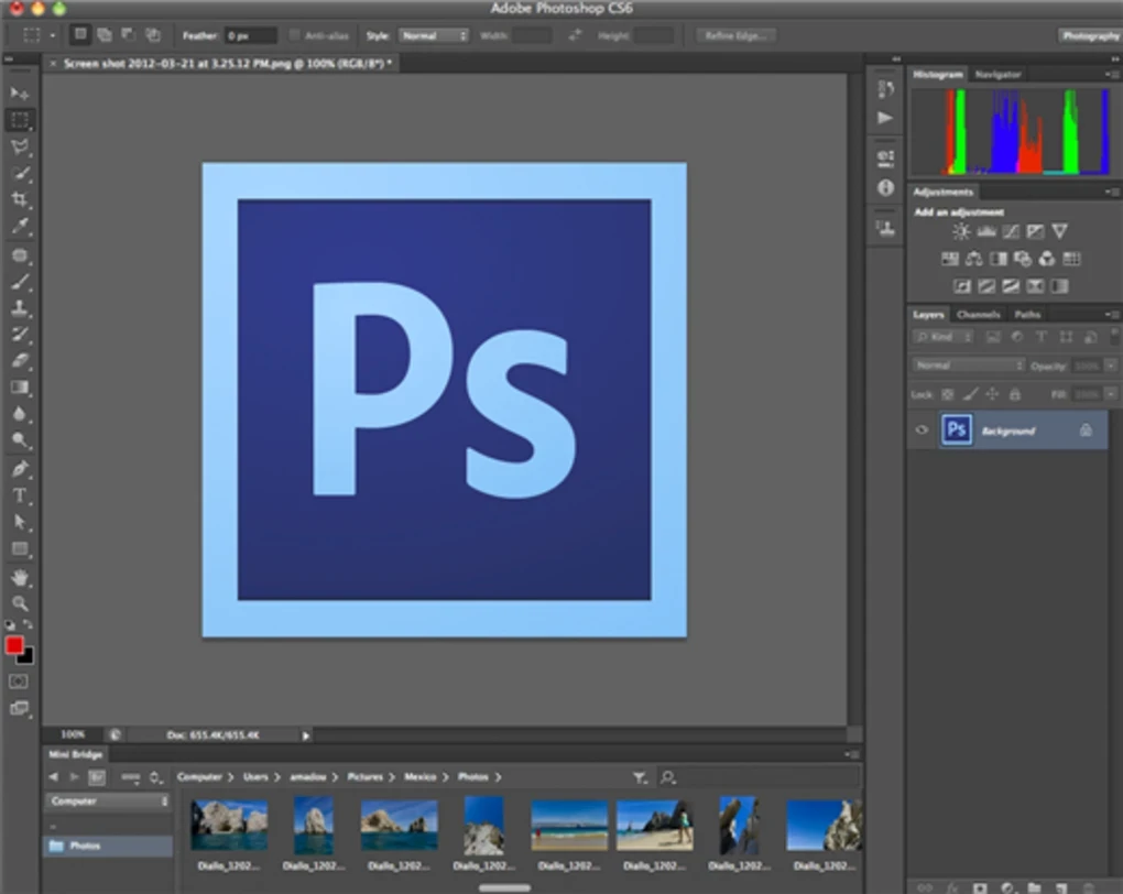Adobe Photoshop CS6 — captura de tela 2
